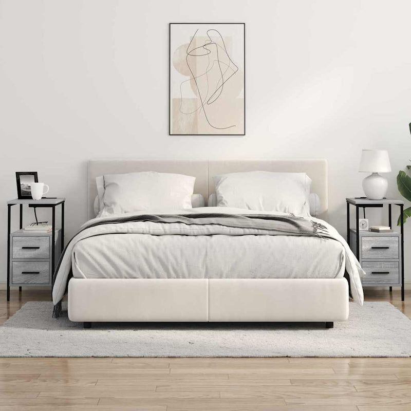 Dulap de noapte 2 buc. Gri Sonoma 30 x 48 x 61 cm