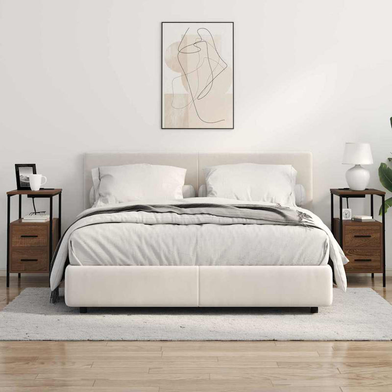 Dulap de noapte 2 buc. Stejar închis 30 x 48 x 61 cm
