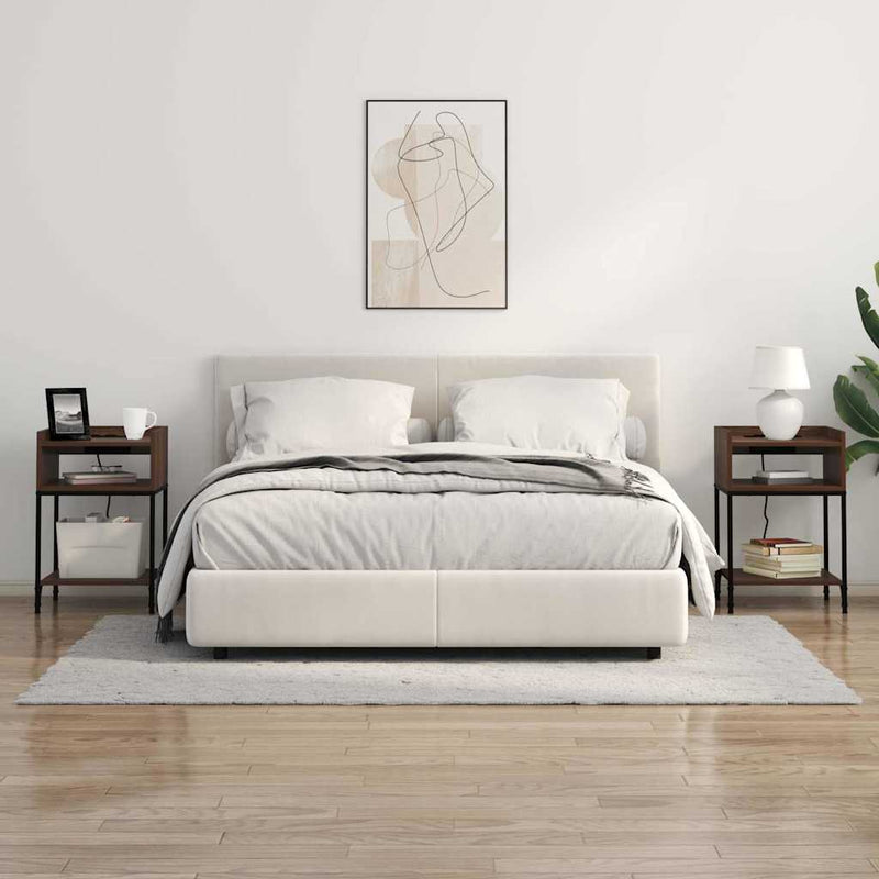 Dulap de noapte 2 buc. Stejar închis 40 x 40 x 61 cm
