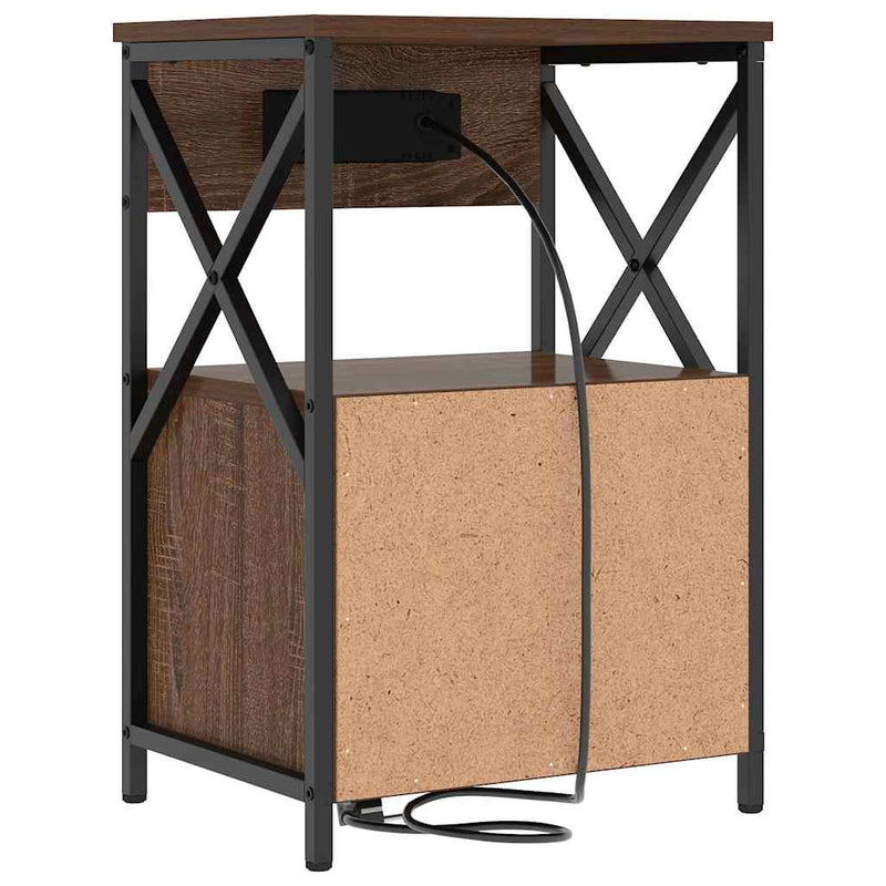 Dulap de noapte Stejar închis 40 x 31 x 60 cm Lemn prelucrat