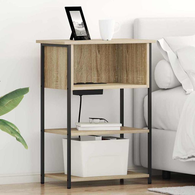 Dulap de noapte Stejar Sonoma 55 x 31 x 76 cm Lemn prelucrat