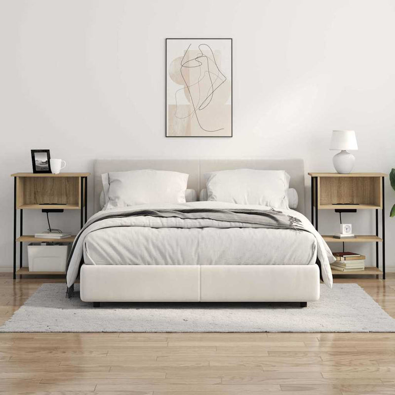 Dulap de noapte Stejar Sonoma 55 x 31 x 76 cm Lemn prelucrat
