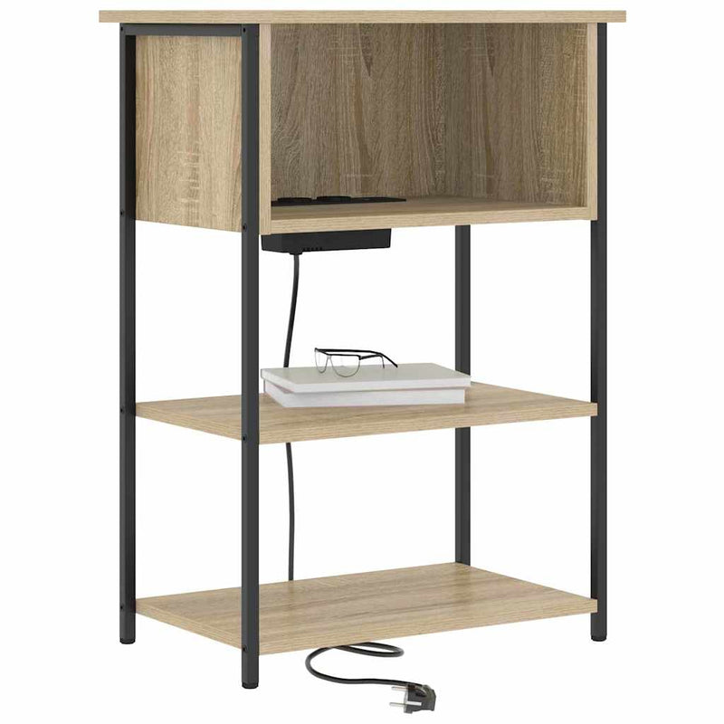 Dulap de noapte Stejar Sonoma 55 x 31 x 76 cm Lemn prelucrat