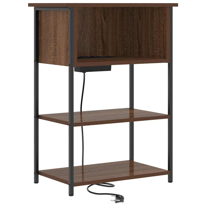 Dulap de noapte Stejar închis 55 x 31 x 76 cm Lemn prelucrat