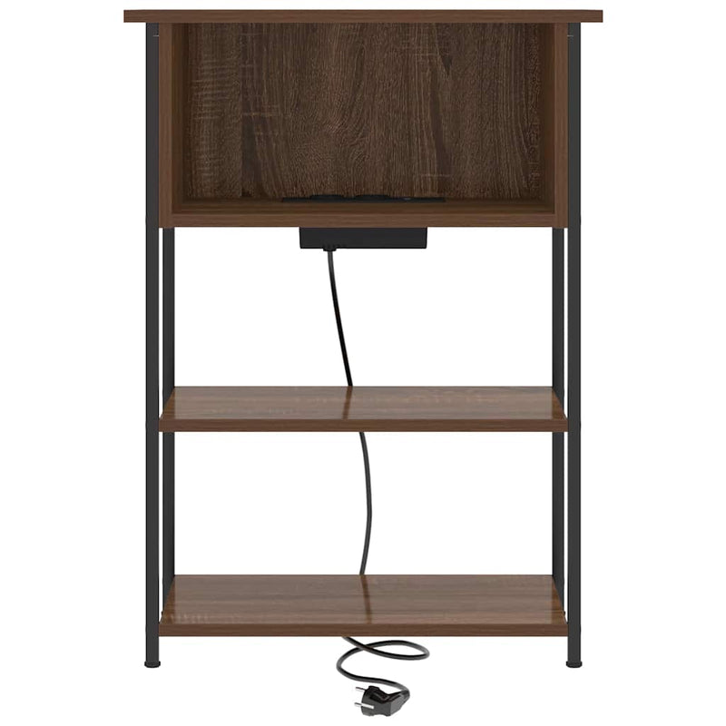Dulap de noapte Stejar închis 55 x 31 x 76 cm Lemn prelucrat