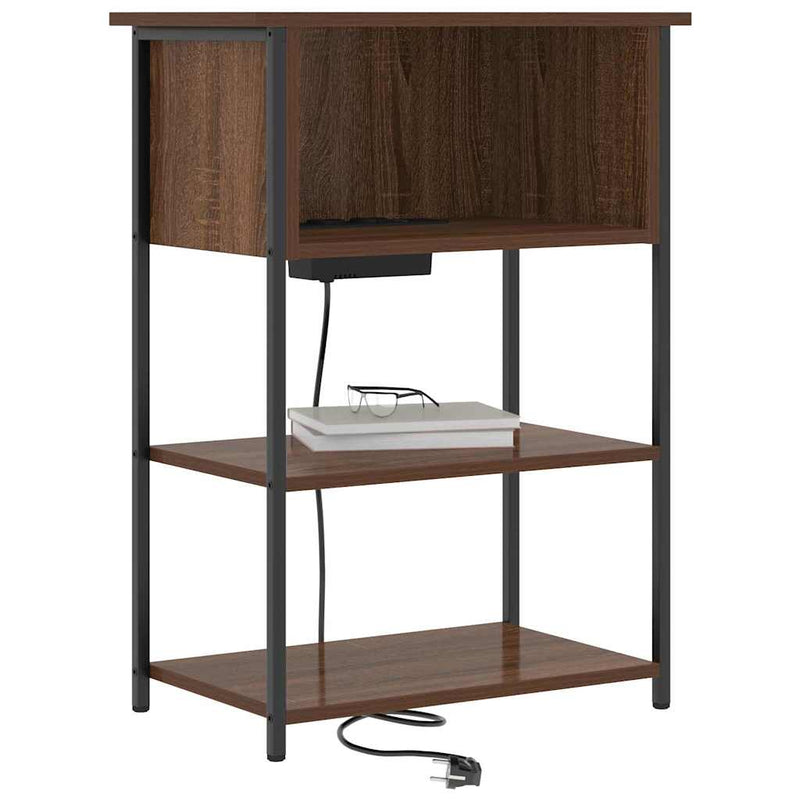 Dulap de noapte Stejar închis 55 x 31 x 76 cm Lemn prelucrat