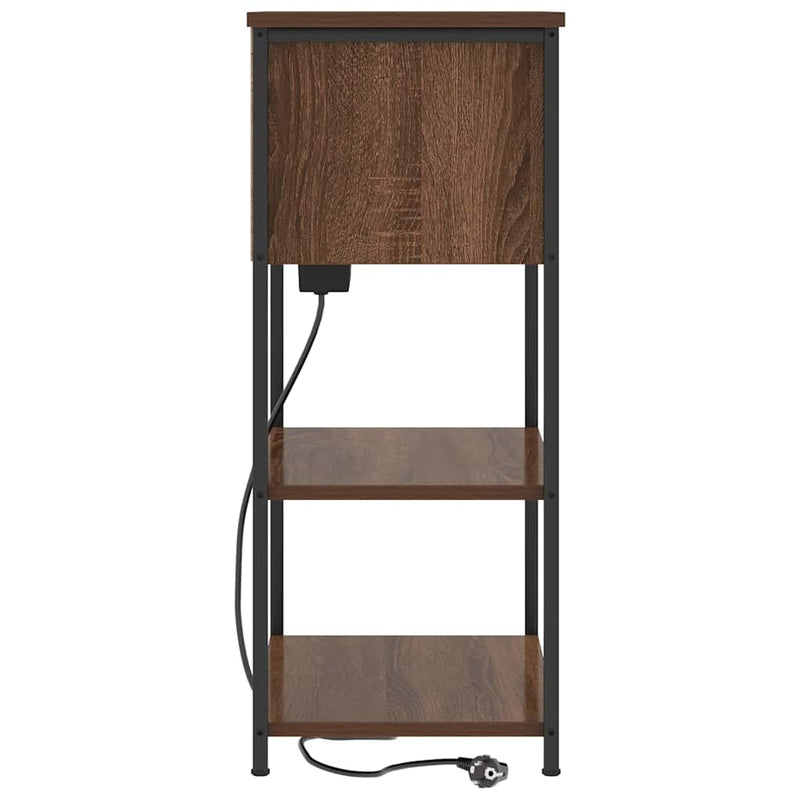 Dulap de noapte Stejar închis 55 x 31 x 76 cm Lemn prelucrat