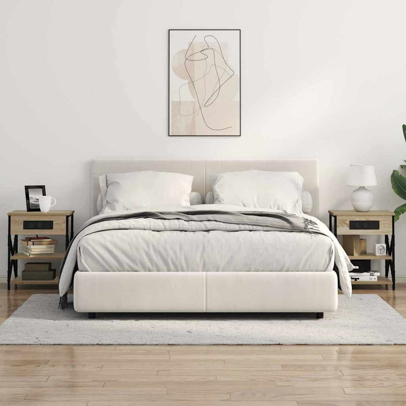 Dulap de noapte 2 buc. Stejar Sonoma 41 x 31 x 51 cm