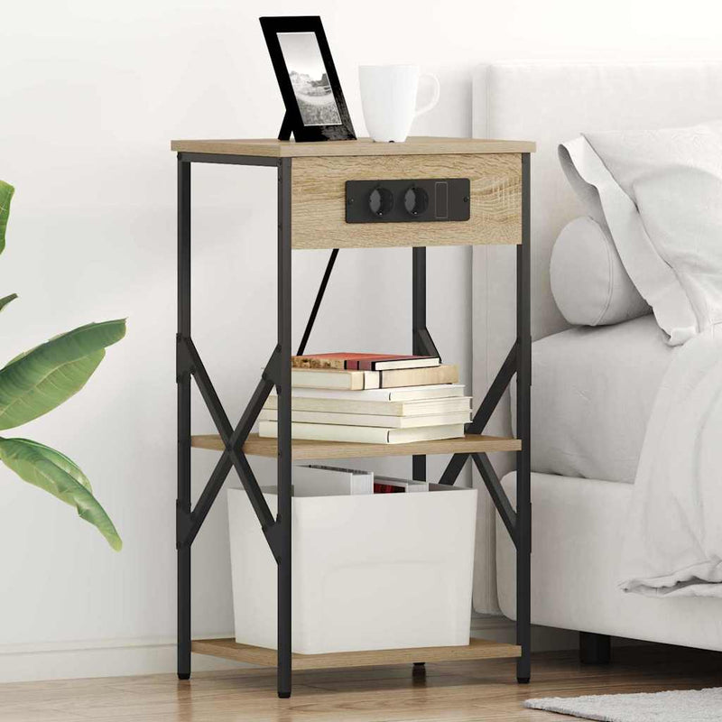 Dulap de noapte Stejar Sonoma 41 x 31 x 76 cm Lemn prelucrat