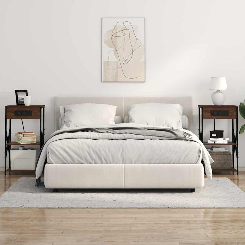 Dulap de noapte Stejar închis 41 x 31 x 76 cm Lemn prelucrat