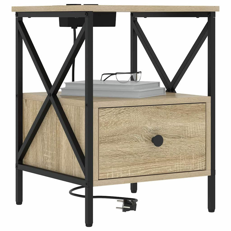 Dulap de noapte Stejar Sonoma 41,5 x 40,5 x 55 cm