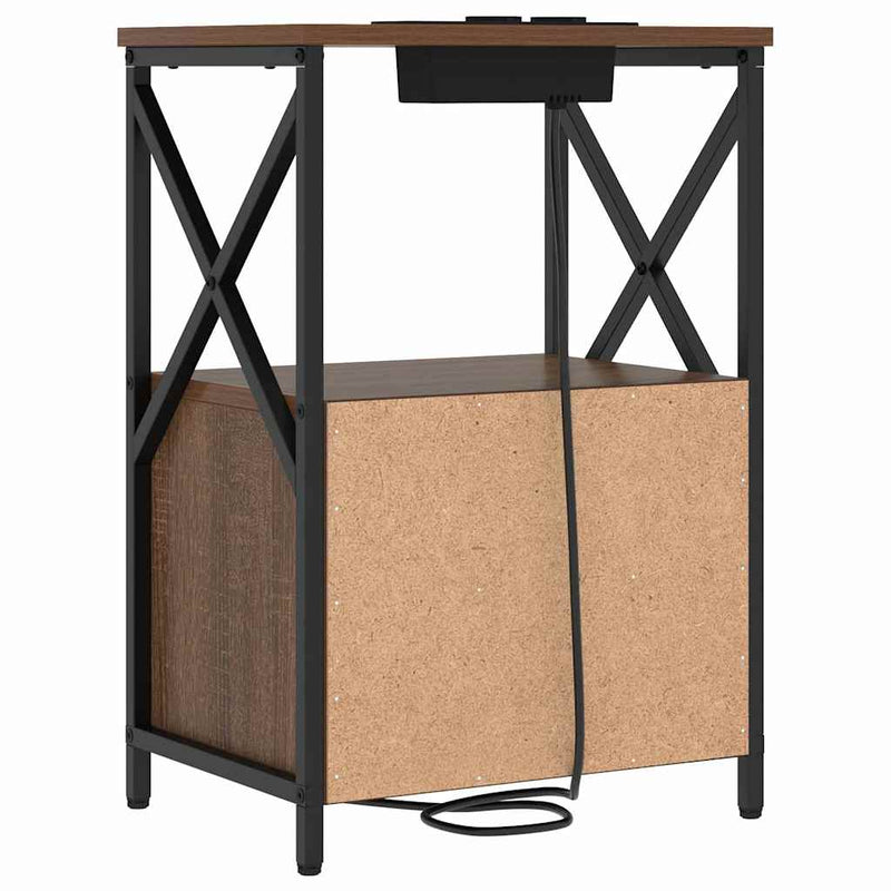 Dulap de noapte Stejar închis 40 x 31 x 60 cm Lemn prelucrat