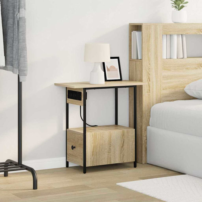Dulap de noapte Stejar Sonoma 60 x 30 x 61 cm Lemn prelucrat
