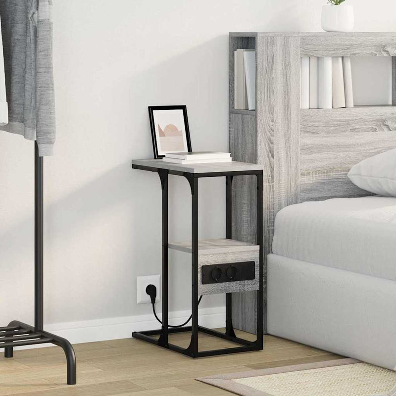 Dulap de noapte Gri Sonoma 41,5 x 26 x 60,5 cm Lemn prelucrat