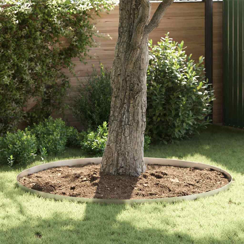 Margine pentru gazon 4 buc. 450 x 10 cm Oţel inoxidabil