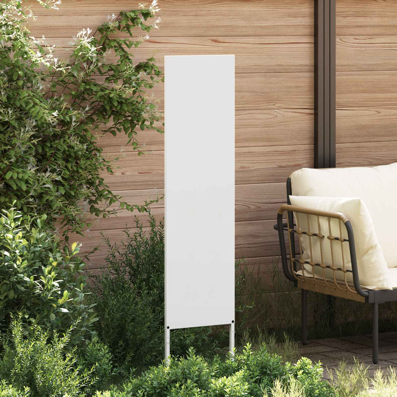 Ecran de intimitate pentru grădină Traforaj Alb 32 x 140 cm