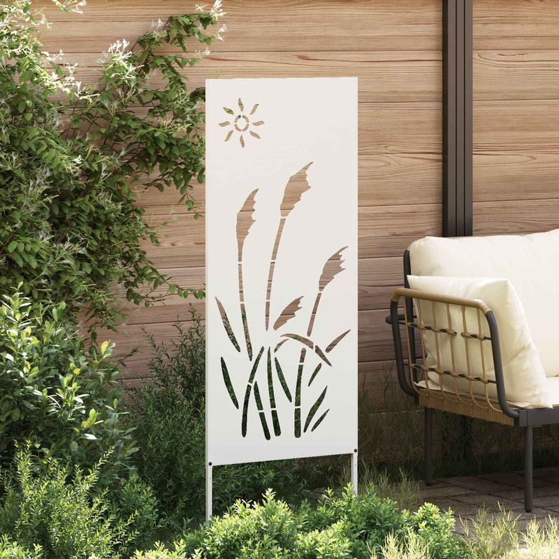 Ecran de intimitate pentru grădină Traforaj Alb 50 x 140 cm