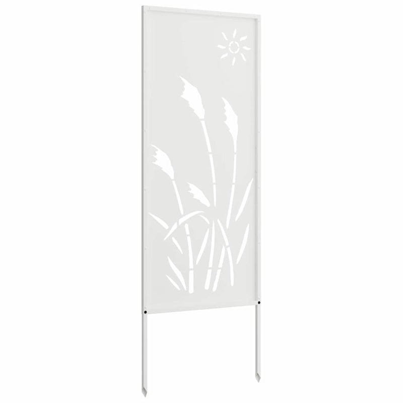 Ecran de intimitate pentru grădină Traforaj Alb 50 x 140 cm