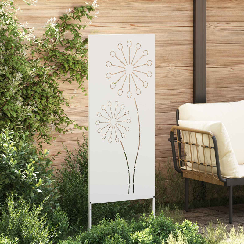 Ecran de intimitate pentru grădină Traforaj Alb 50 x 140 cm