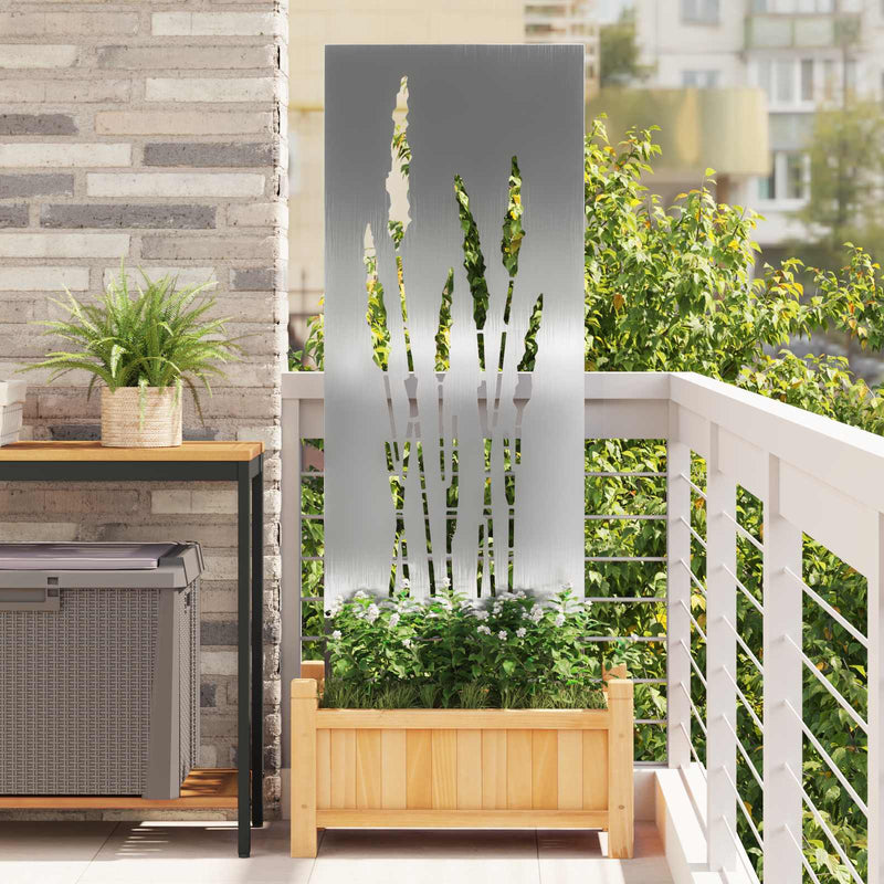 Ecran de intimitate pentru grădină Floral Argintiu 50 x 140 cm