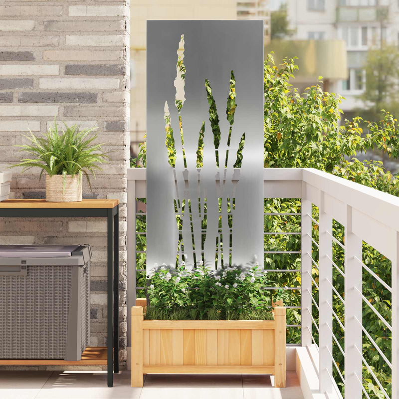 Ecran de intimitate pentru grădină Floral Argintiu 50 x 140 cm