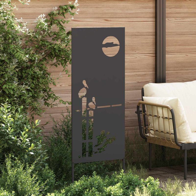 Ecran de intimitate pentru grădină Traforaj Negru 50 x 140 cm