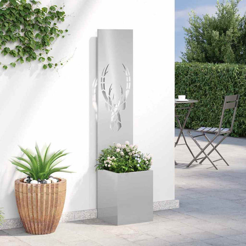 Ecran de intimitate pentru grădină Argintiu 32 x 32 x 150 cm