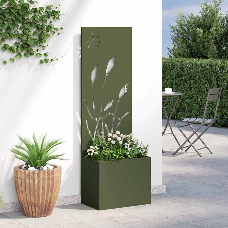 Ecran de intimitate pentru grădină Olivengrønn 50 x 32 x 150 cm