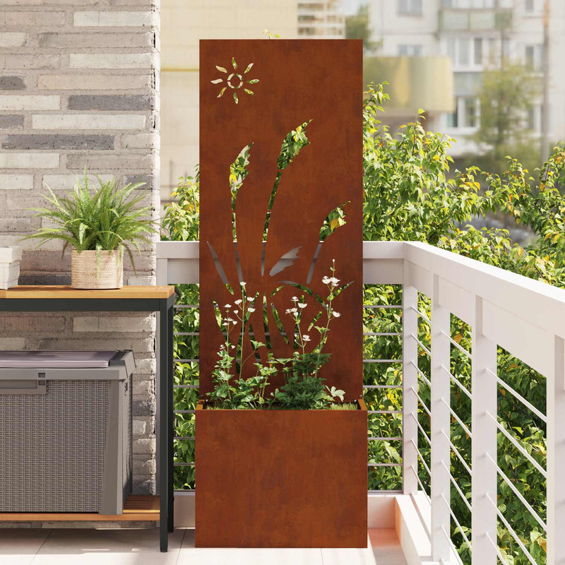 Ecran de intimitate pentru grădină Ruginit 50 x 32 x 150 cm