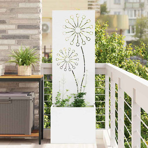 Ecran de intimitate pentru grădină Alb 50 x 32 x 150 cm