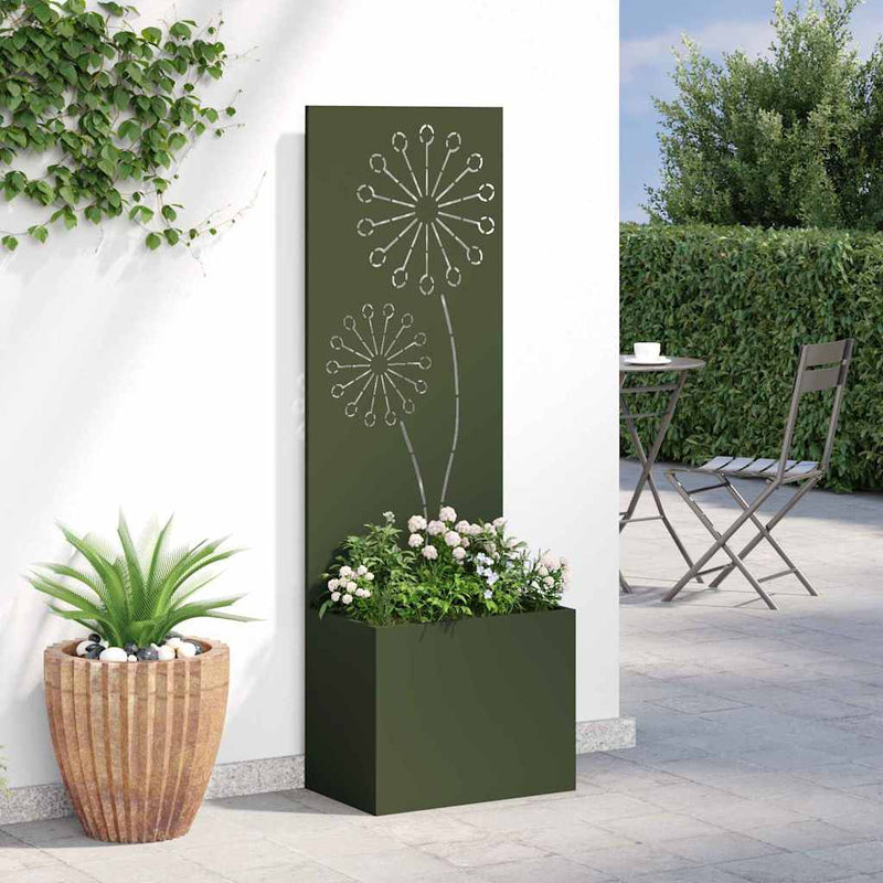 Ecran de intimitate pentru grădină Olivengrønn 50 x 32 x 150 cm