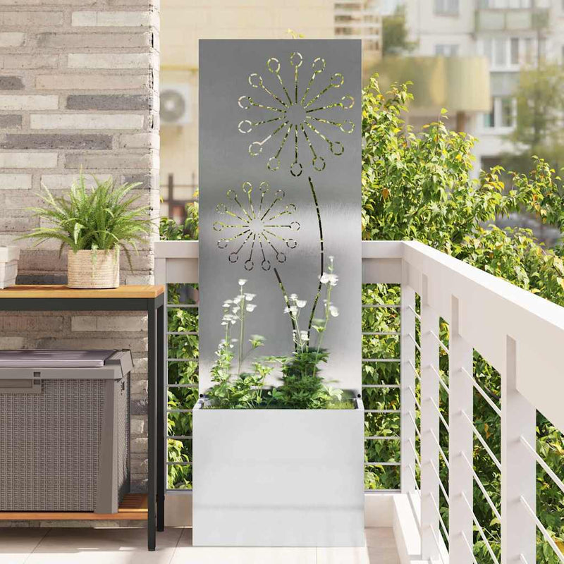 Ecran de intimitate pentru grădină Argintiu 50 x 32 x 150 cm