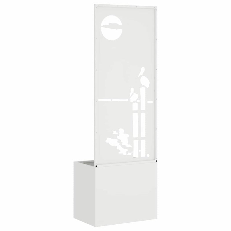 Ecran de intimitate pentru grădină Alb 50 x 32 x 150 cm
