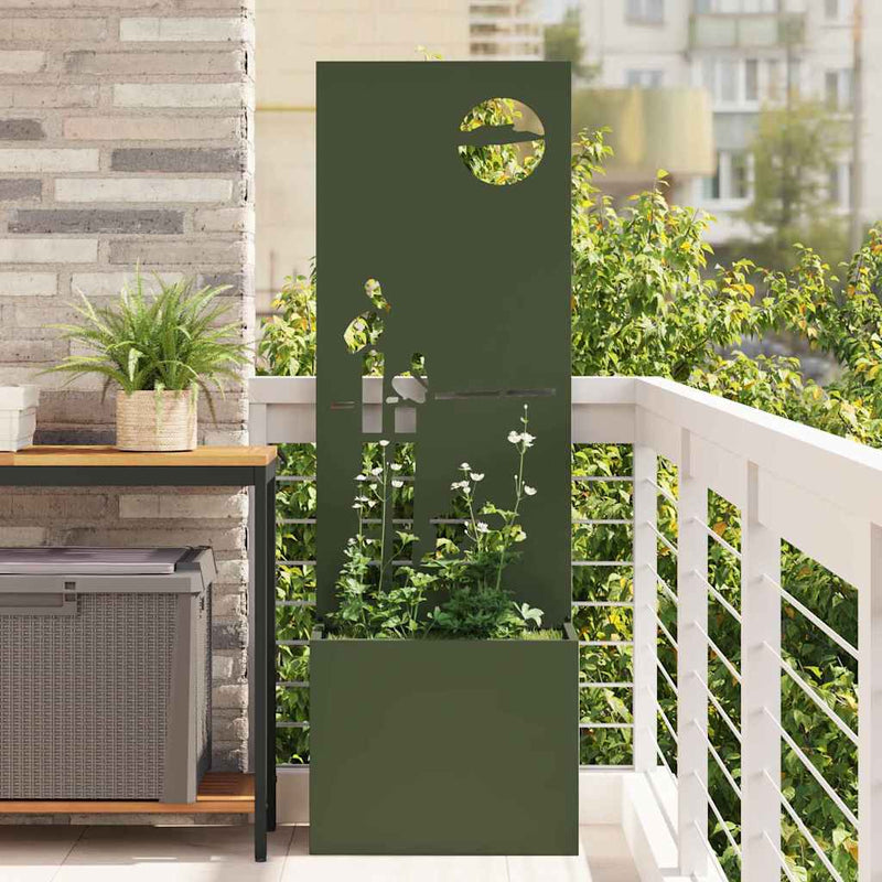 Ecran de intimitate pentru grădină Olivengrønn 50 x 32 x 150 cm