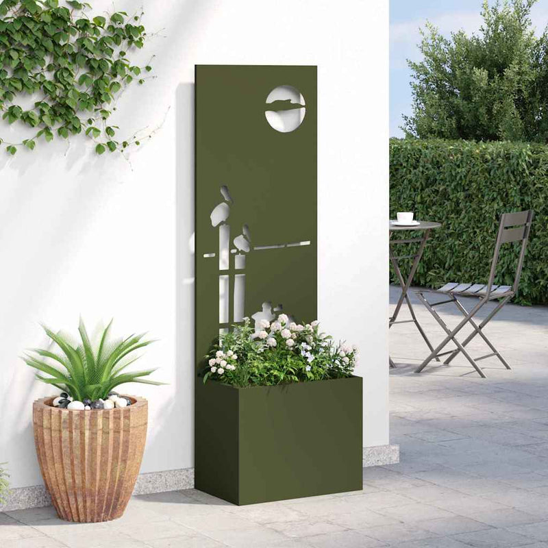 Ecran de intimitate pentru grădină Olivengrønn 50 x 32 x 150 cm