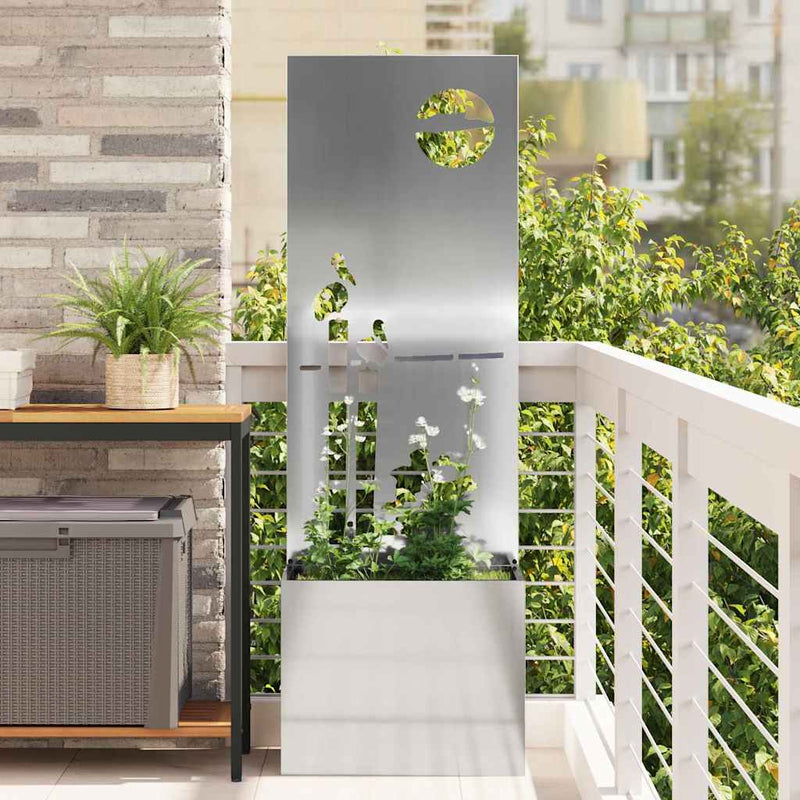 Ecran de intimitate pentru grădină Argintiu 50 x 32 x 150 cm