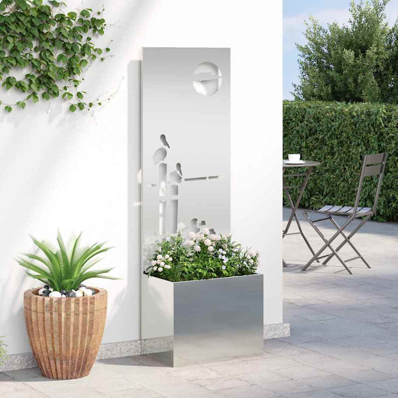 Ecran de intimitate pentru grădină Argintiu 50 x 32 x 150 cm