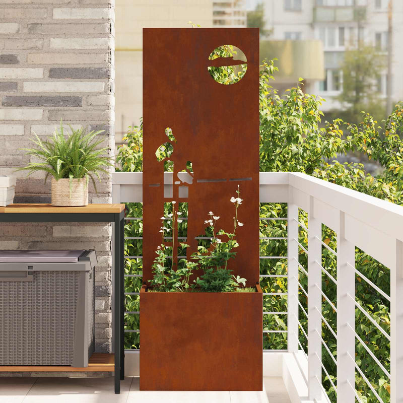 Ecran de intimitate pentru grădină Ruginit 50 x 32 x 150 cm