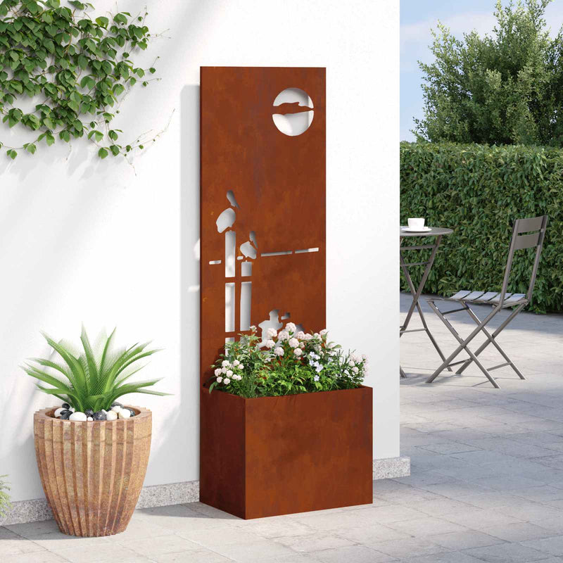 Ecran de intimitate pentru grădină Ruginit 50 x 32 x 150 cm
