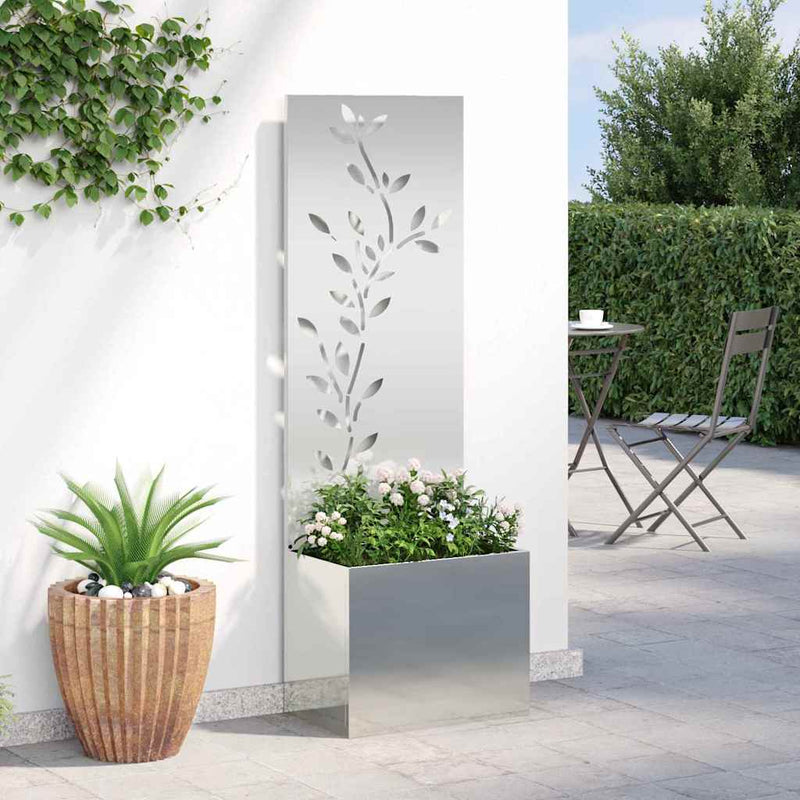 Ecran de intimitate pentru grădină Argintiu 50 x 32 x 150 cm
