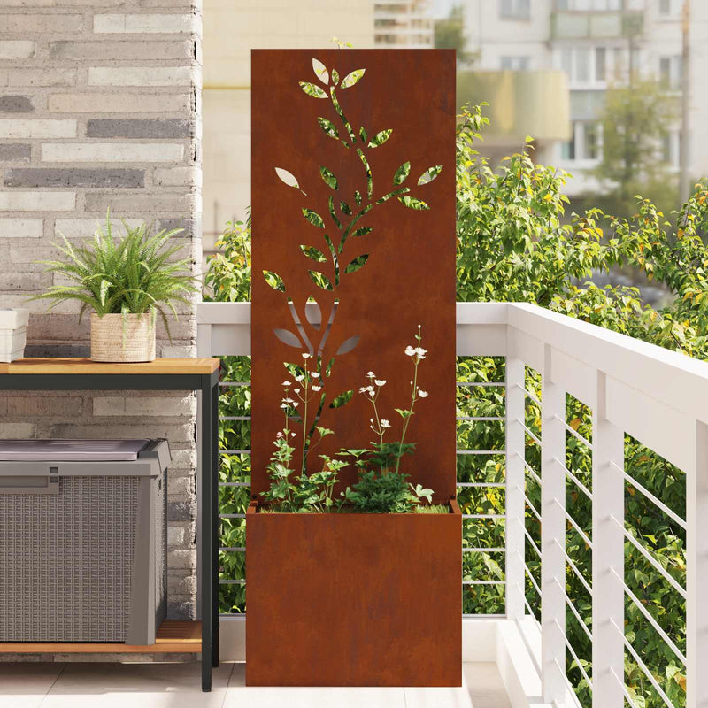 Ecran de intimitate pentru grădină Ruginit 50 x 32 x 150 cm