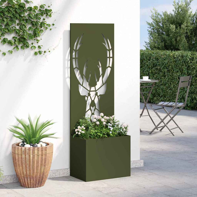 Ecran de intimitate pentru grădină Olivengrønn 50 x 32 x 150 cm