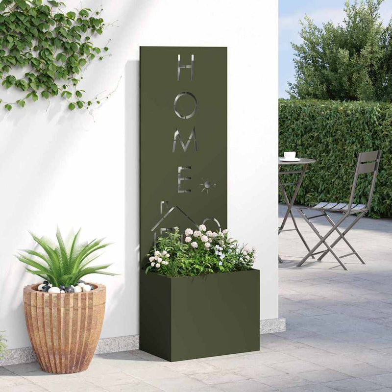Ecran de intimitate pentru grădină Olivengrønn 50 x 32 x 150 cm