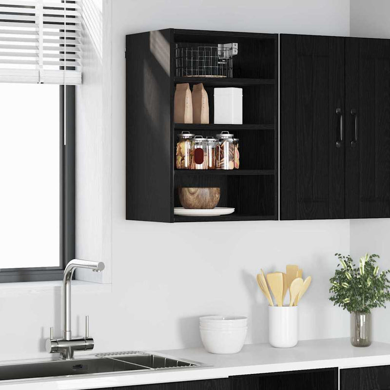 Dulap suspendat Stejar negru 40 x 29,5 x 60 cm Lemn prelucrat