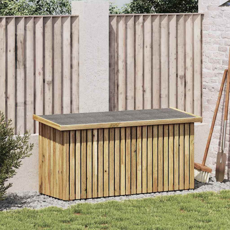 Cutie de depozitare pentru grădină Lemn de pin tratat natural
