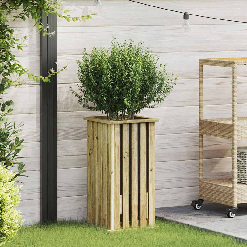 Cutii de plantare Maro 33 x 33 x 65 cm Lemn de pin tratat