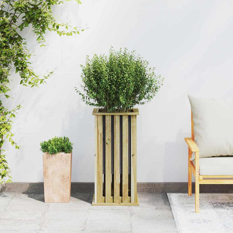 Cutii de plantare Maro 33 x 33 x 65 cm Lemn de pin tratat