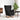 Scaun balansoar cu pernă Negru 92 x 71 x 100 cm placaj