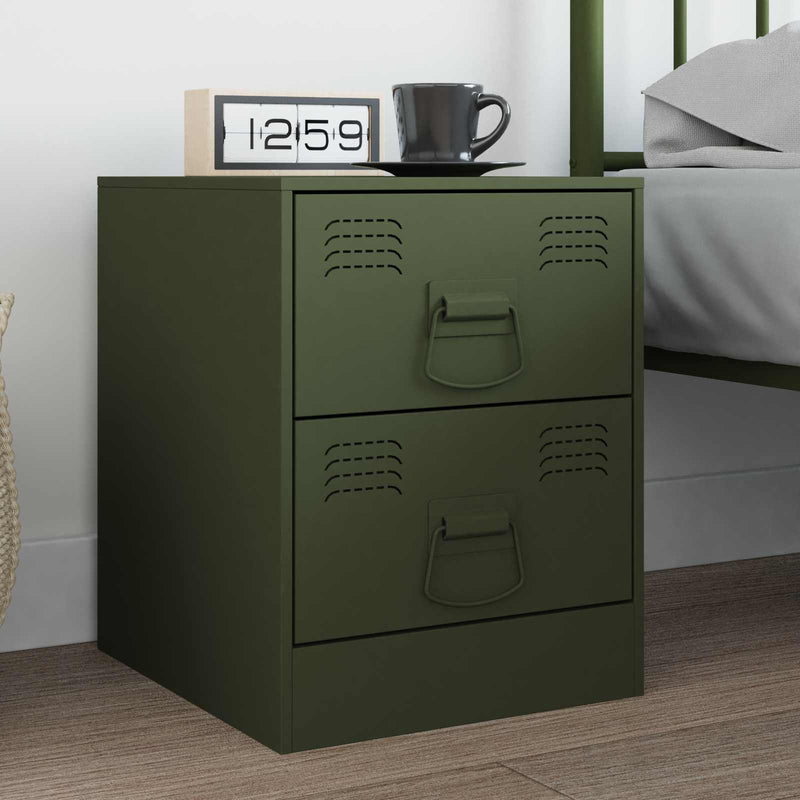 Mânere pentru dulap 2 buc. Verde măsliniu 85 x 45 mm Metal
