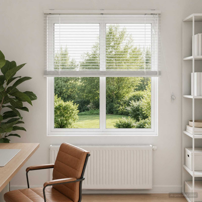 Jaluzea venetiană Alb 100 x 130 cm 35 mm